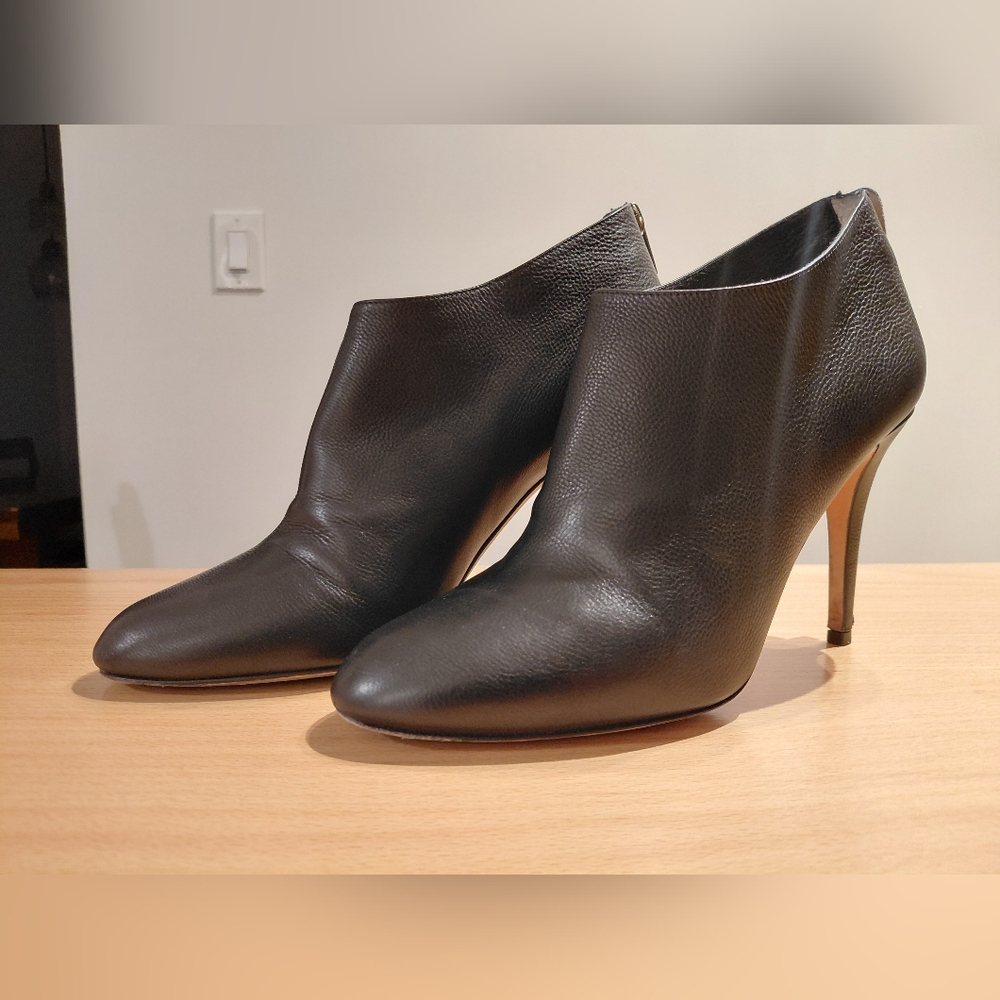 Jimmy Choo Black Leather Ankle Boots